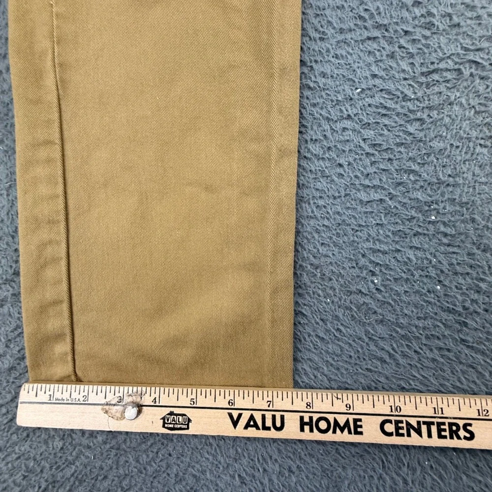 Levi's 513 Slim Straight Men 32x32 Tan Khaki Cotton Blend Stretch Pants